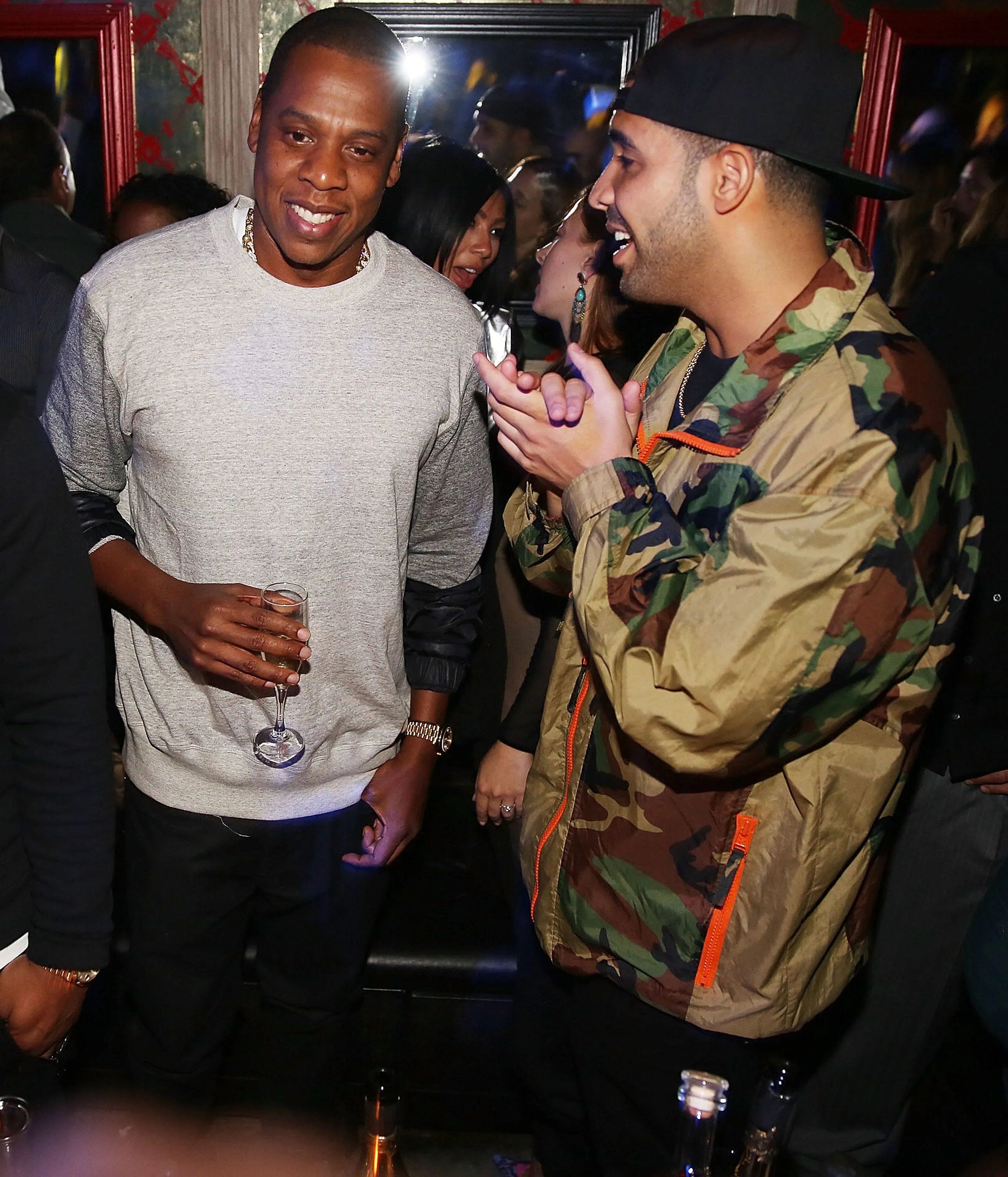 Jay-Z and Drake at Kevin Durant's birthday party.