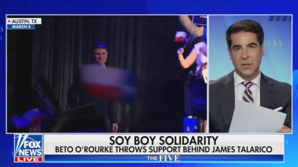 Jesse Watters brutally mocked for his strange ‘obsession’ over candidate’s masculinity