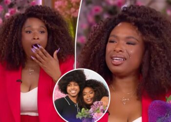 Jennifer Hudson brought to tears by son’s Mother’s Day surprise live on air