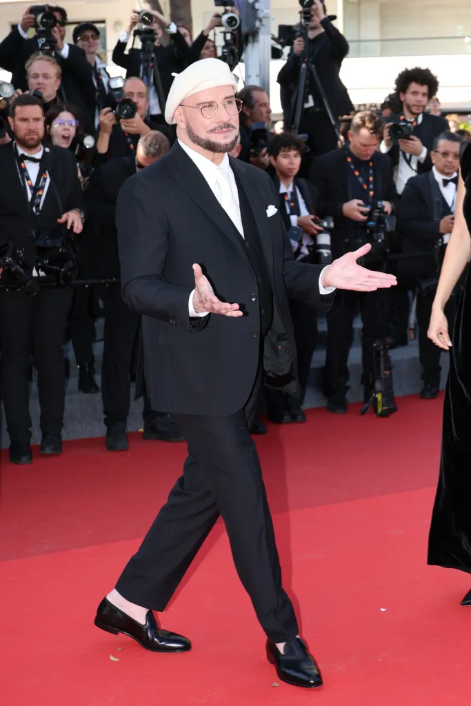John Travolta on the red carpet at the Cannes Film Festival.