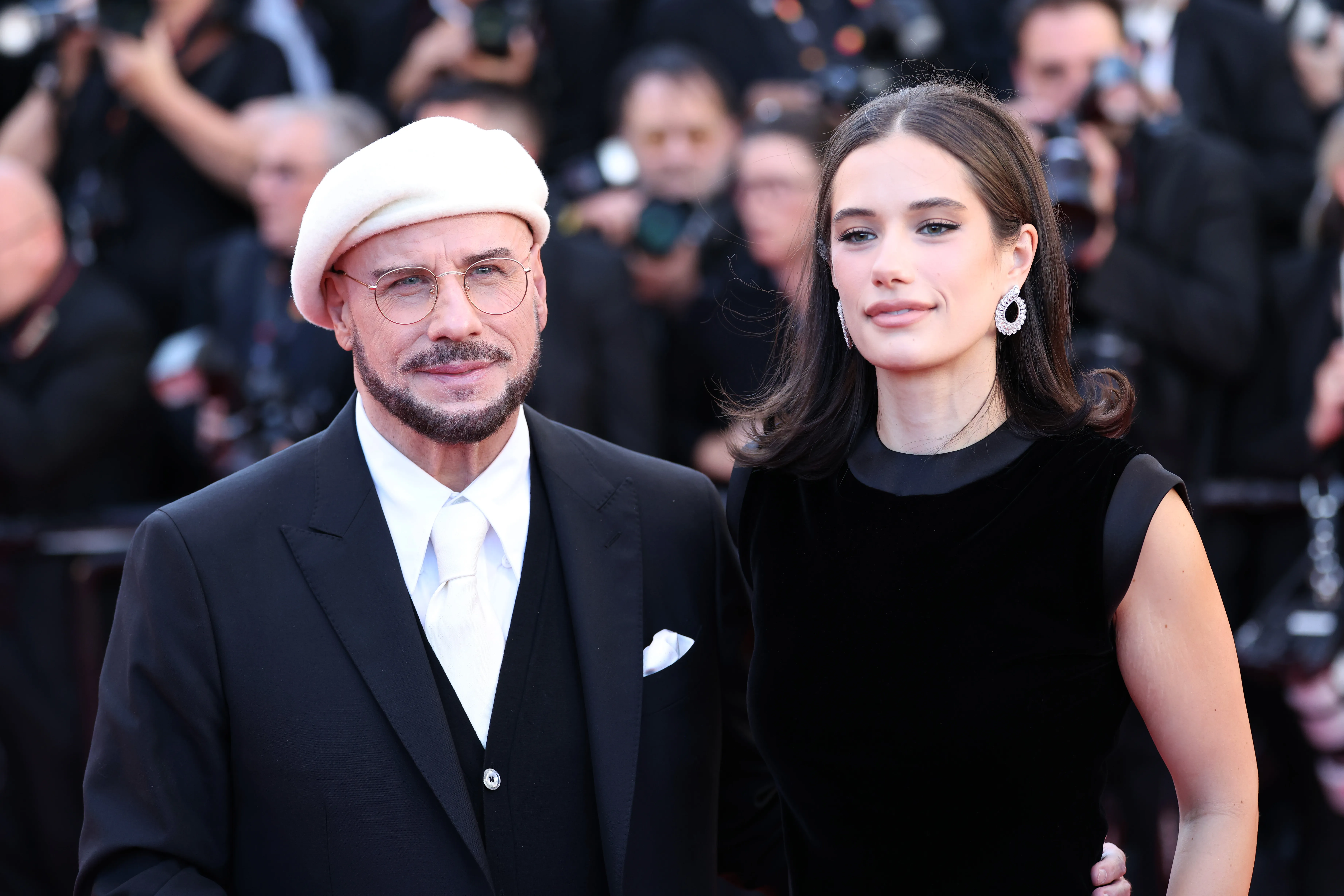 John Travolta and Ella Bleu Travolta at Cannes Film Festival 2026