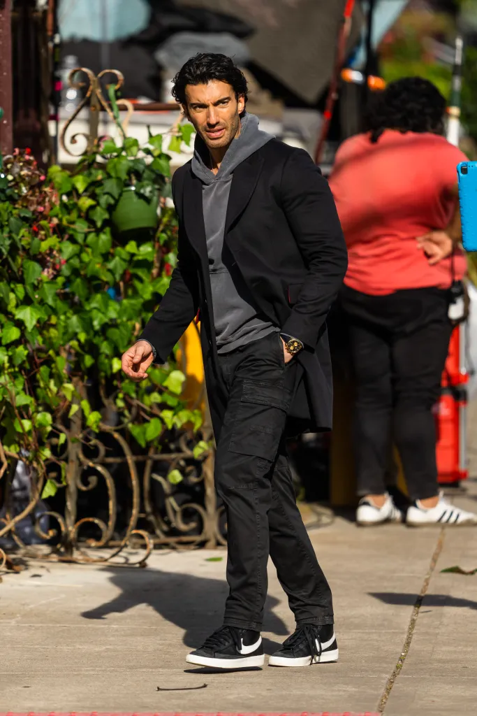 Justin Baldoni filming 