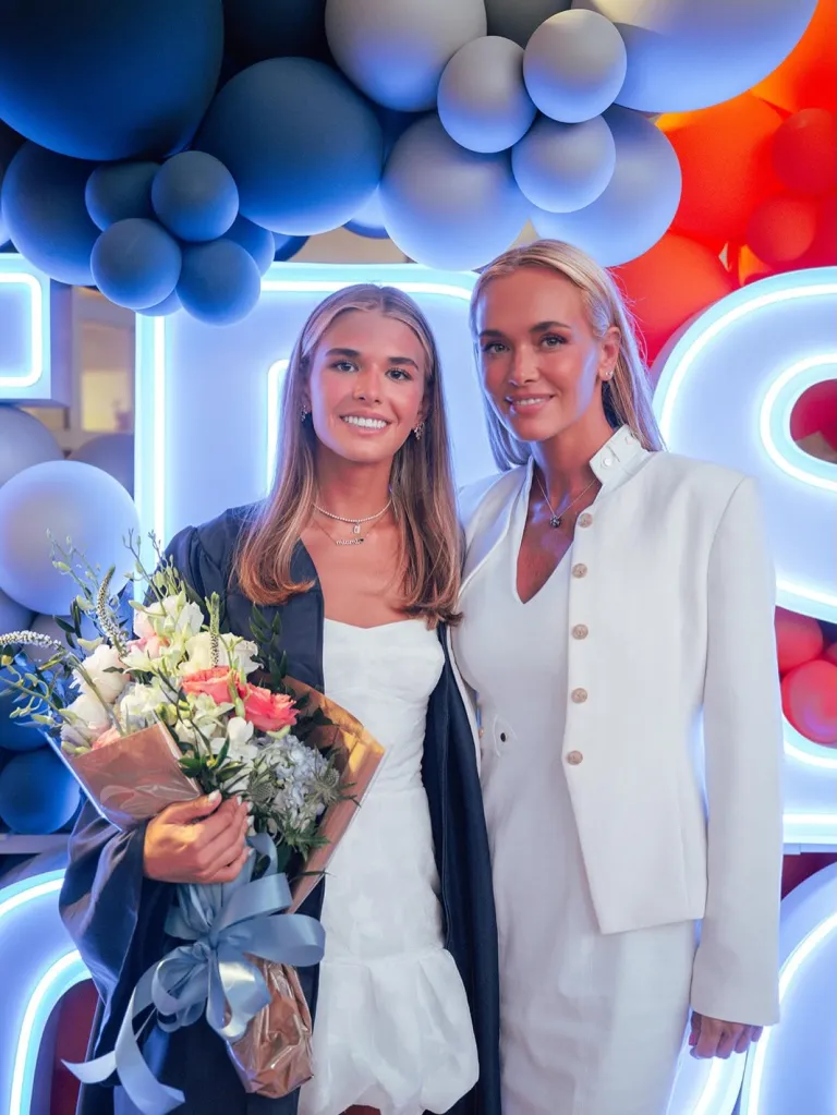 Kai Trump and Vanessa Trump at Kai's high school graduation.
