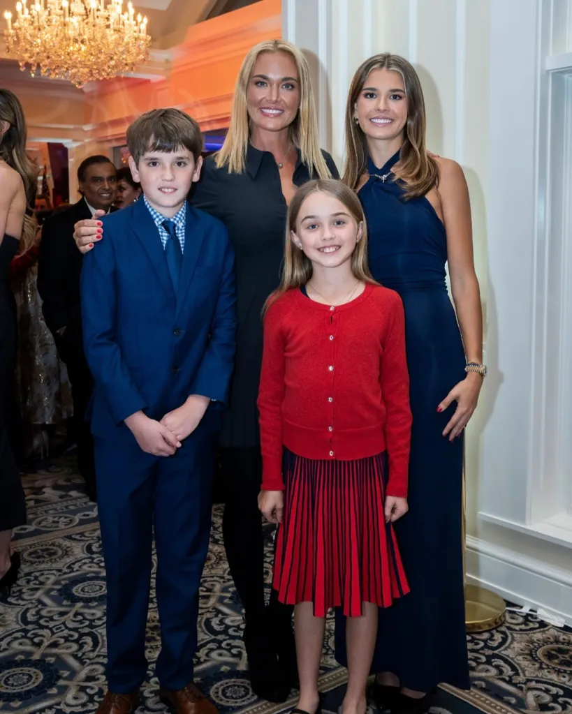 Vanessa Trump with her children Kai, Spencer, and Chloe.