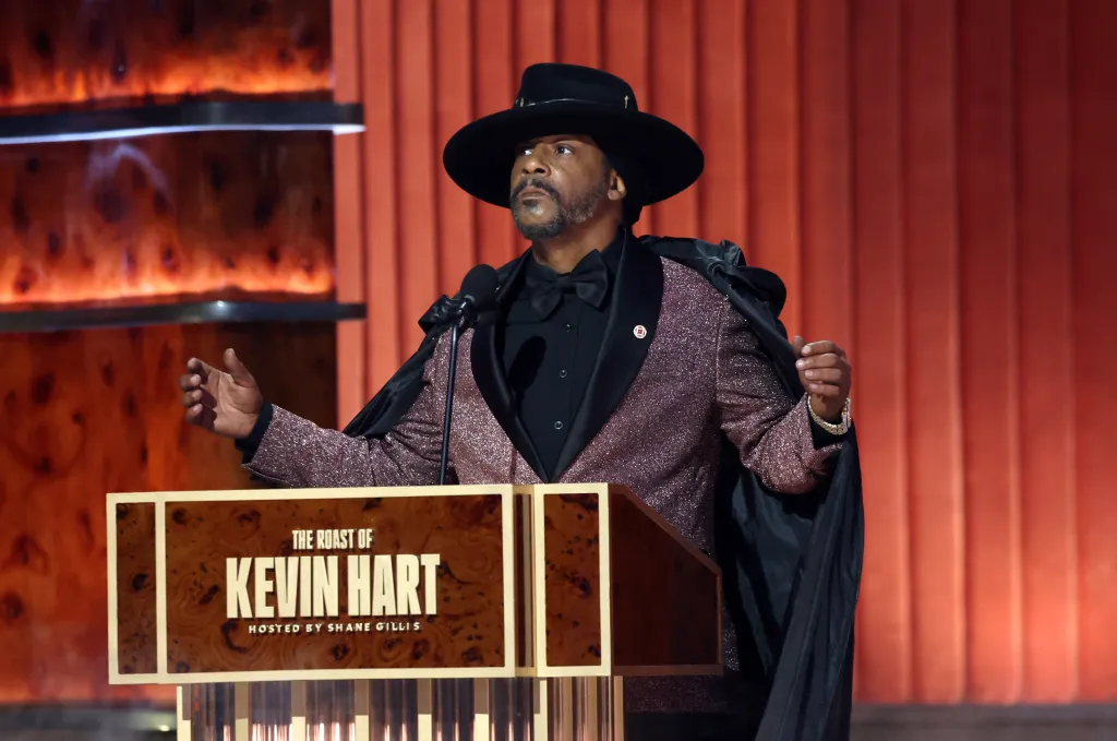 Katt Williams speaks onstage during Netflix Is A Joke Festival Presents: The Roast of Kevin Hart.