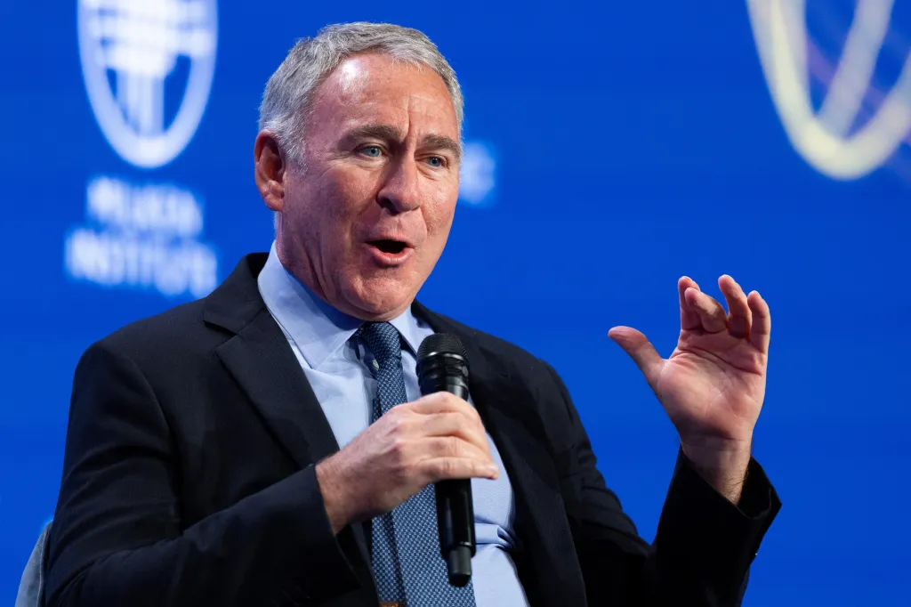 Ken Griffin speaks at the Milken Institute Global Conference 2026.
