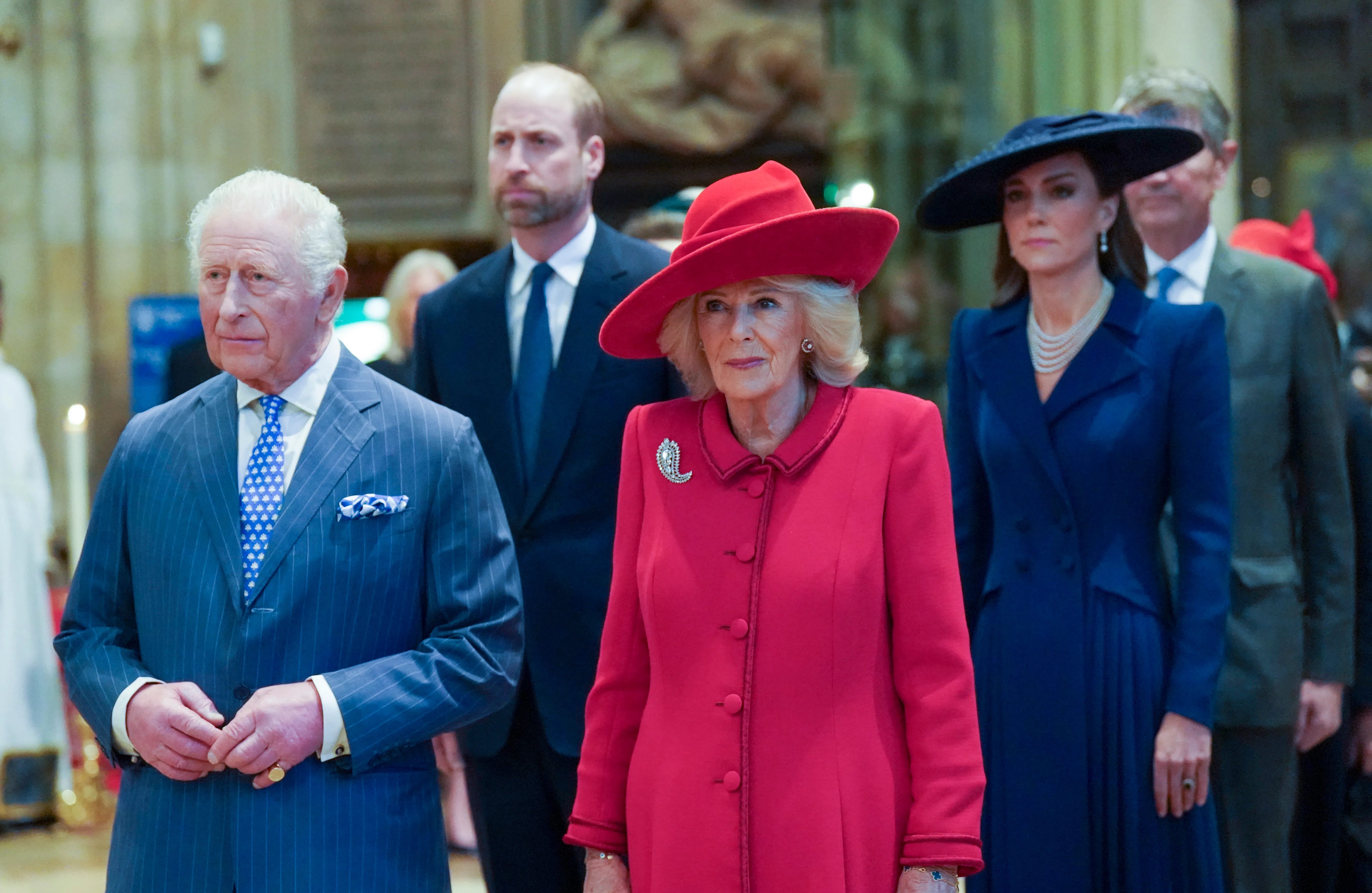 King Charles III, Queen Camilla, Prince William, Prince of Wales and Catherine, Princess of Wales.