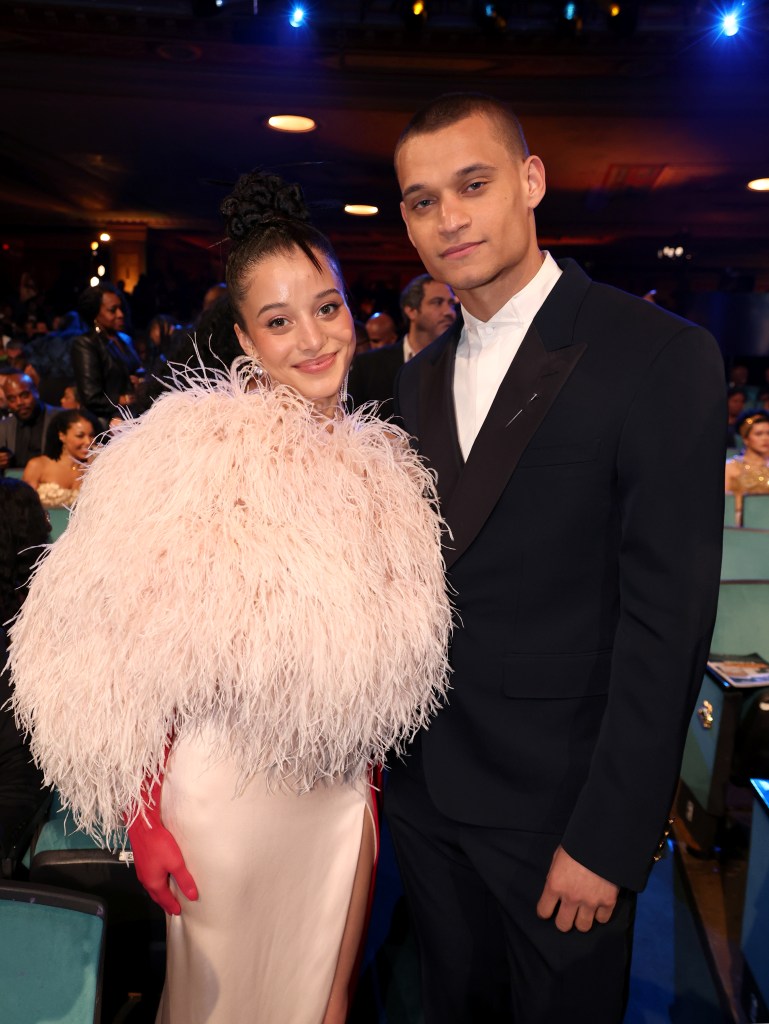 Chase Infiniti and Tyriq Withers at the 57th NAACP Image Awards.