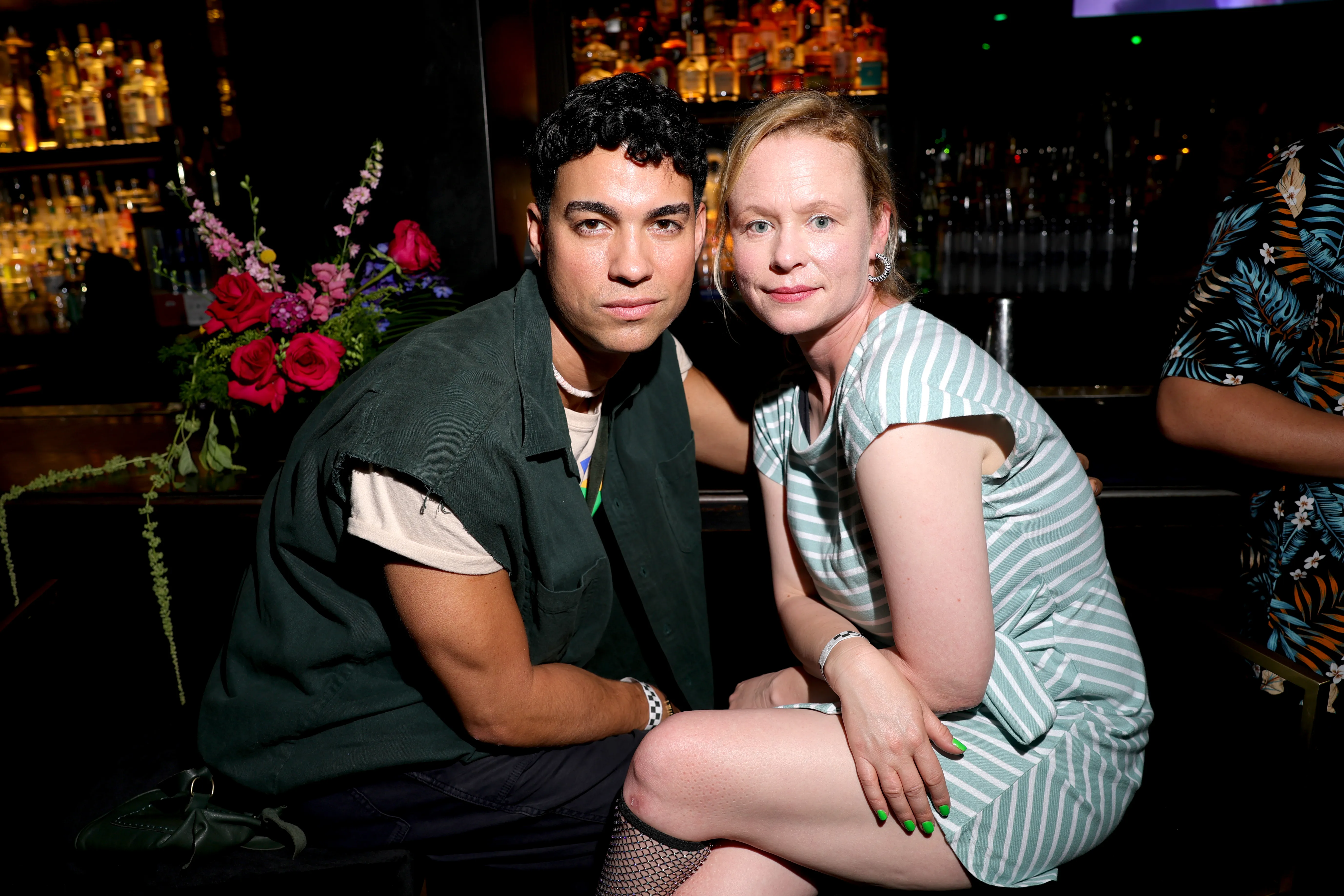 Davi Santos and Thora Birch at The Abbey's 35th Anniversary.