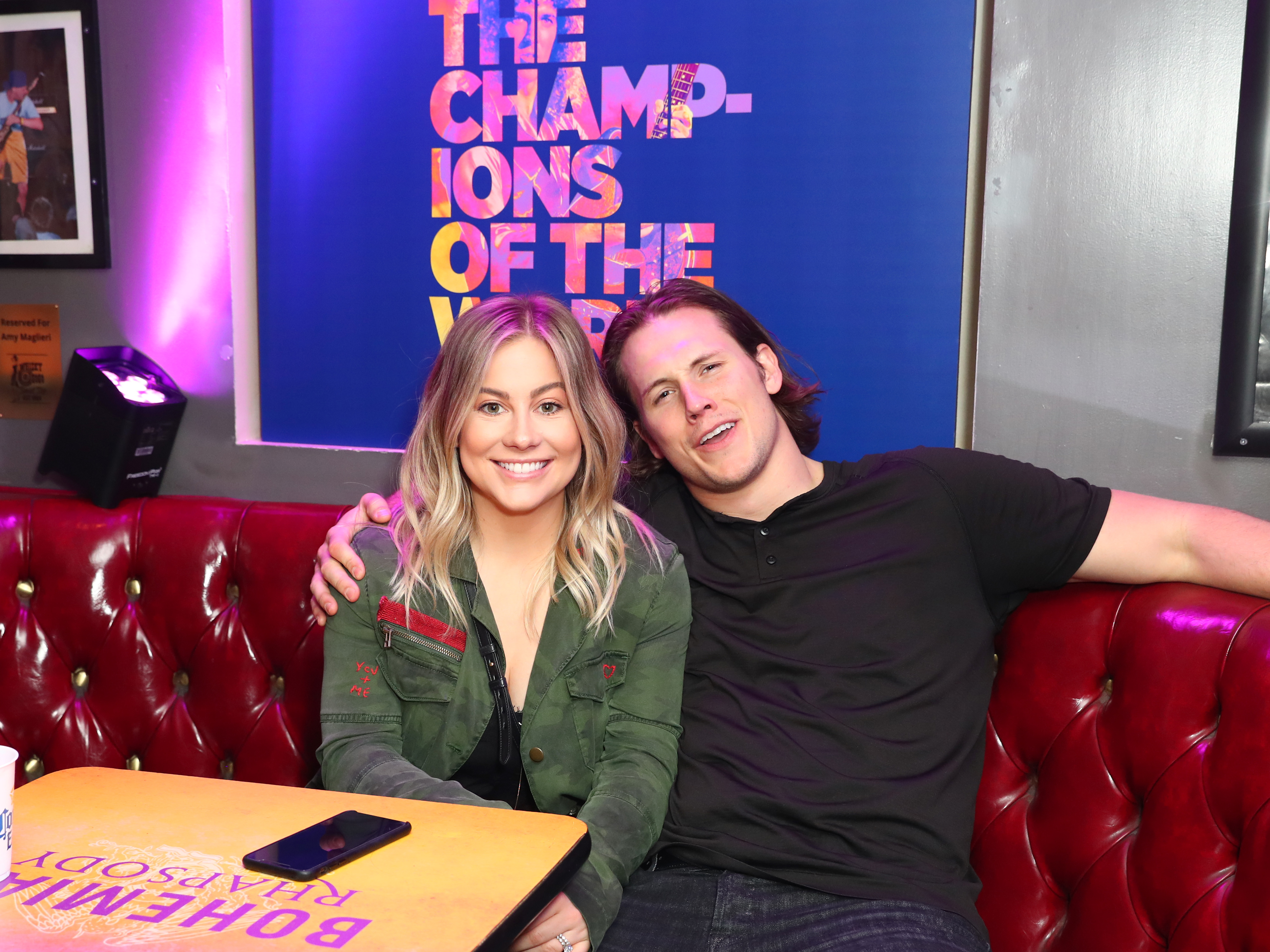 Shawn Johnson and Andrew East attend Bohemian Rhapsody's Get Loud Extravaganza.