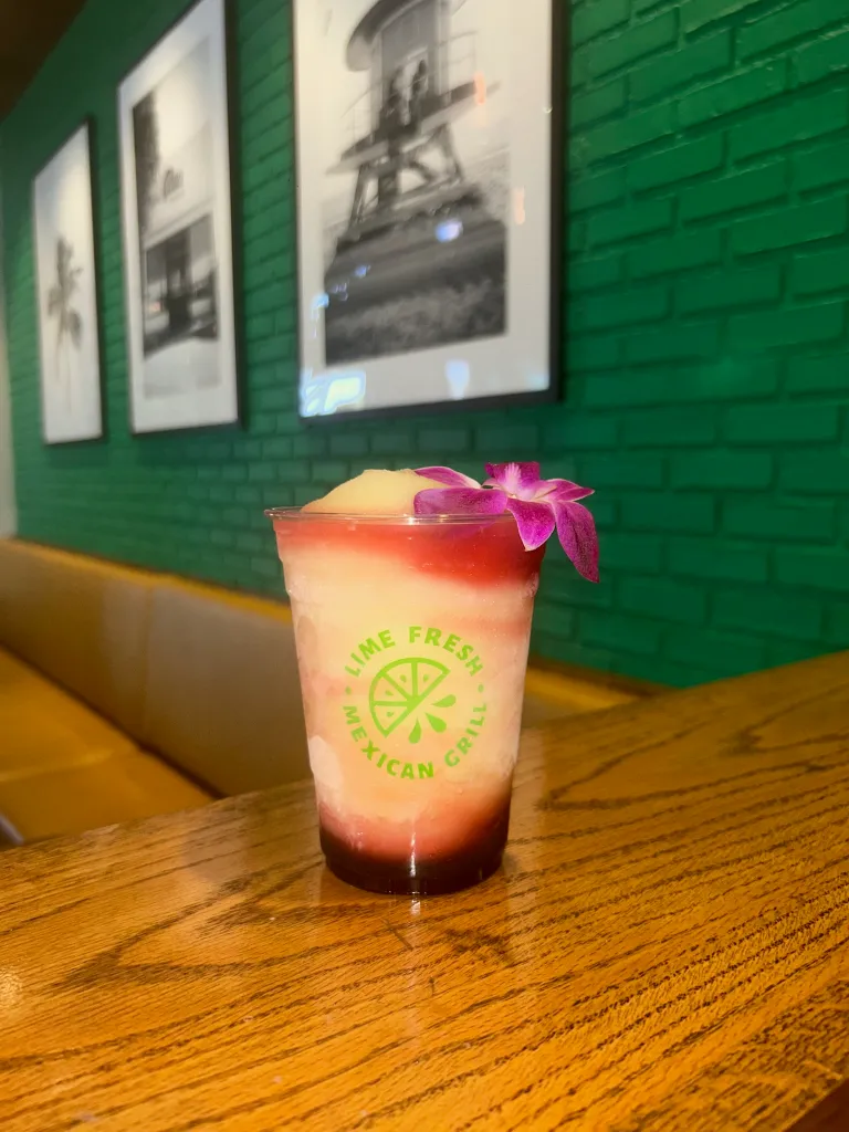 Lime Fresh Mexican Grill's Mother's Day special drink.