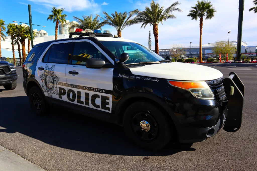 Las Vegas Metropolitan Police Department car.