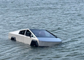 Man Arrested After Driving His Cybertruck Into a Lake (and Then Abandoning It)