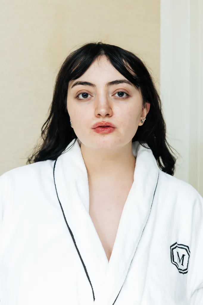 Marissa Martozzo before her facial at the Mark Hotel.