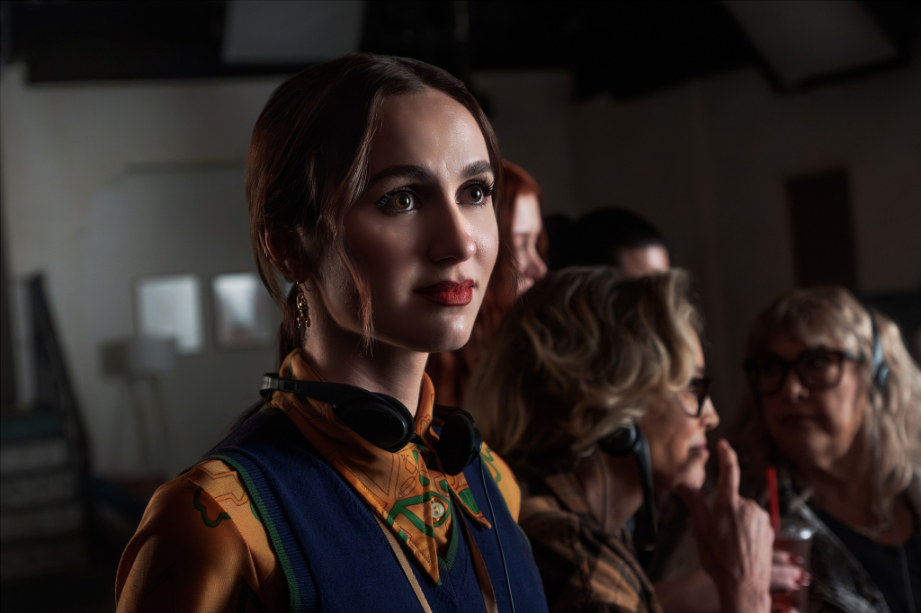 Maude Apatow in character as Lexi Howard from Euphoria Season 3.