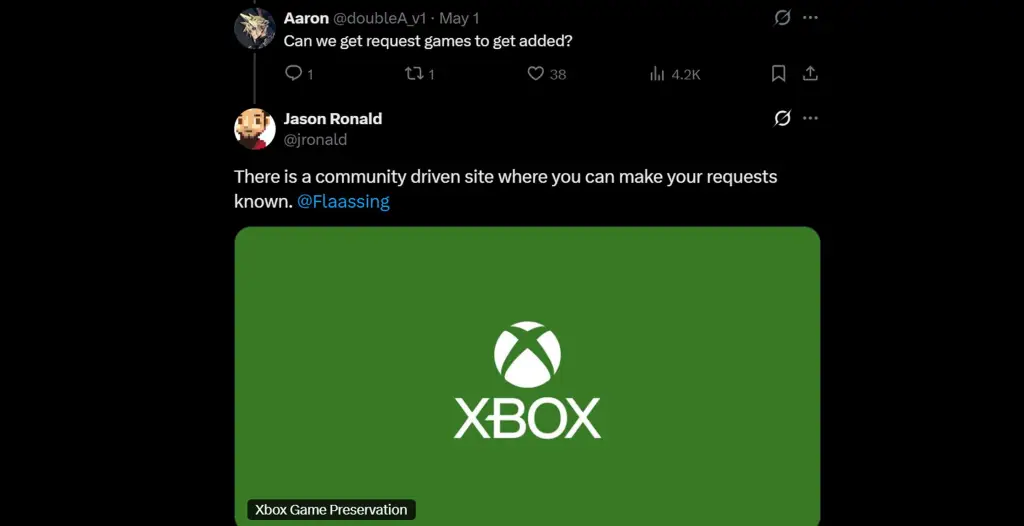Microsoft Xbox Fan Voting Site