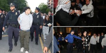 At least 3 arrested after anti-Israel mob clashes with counter-protesters near NYC synagogue