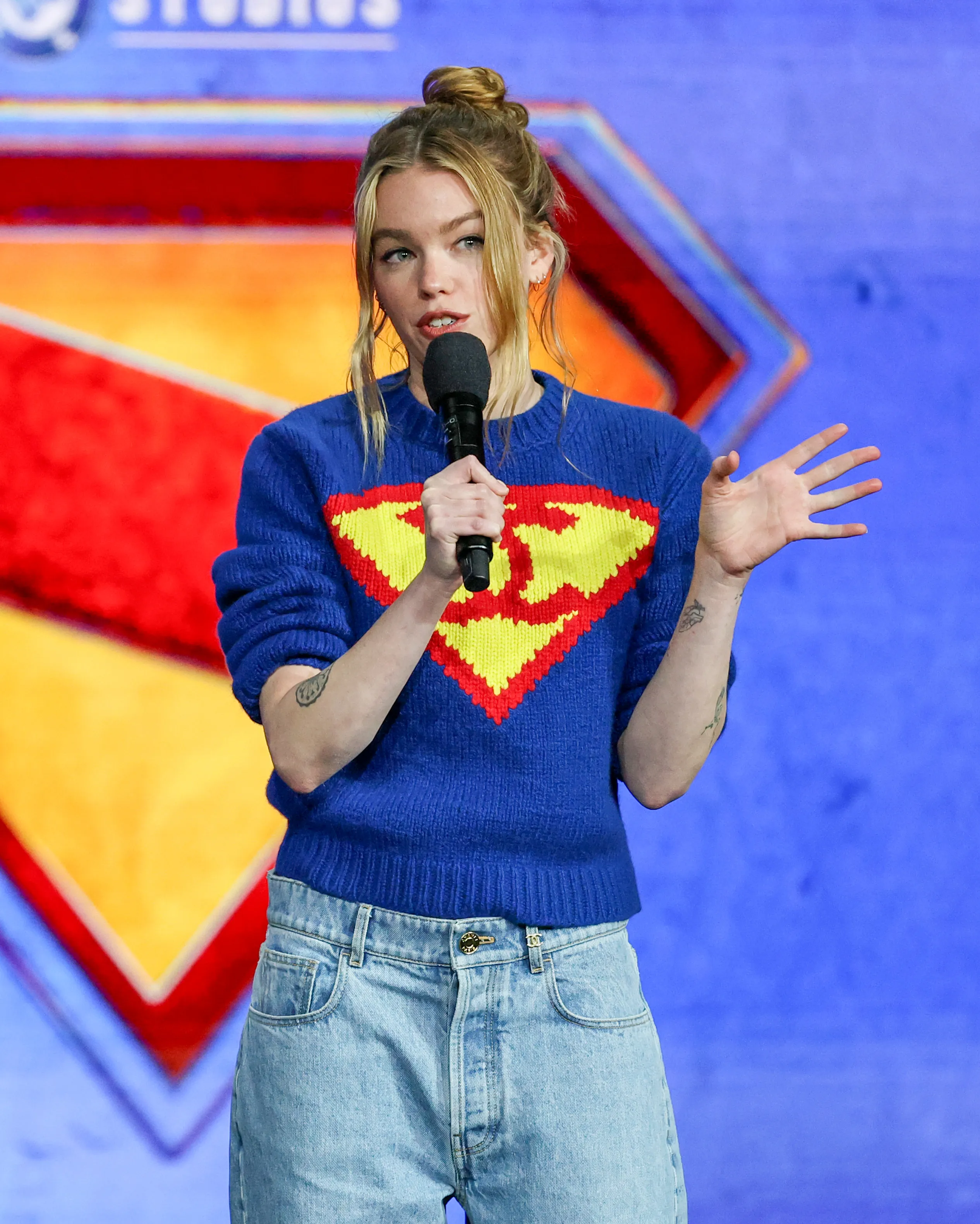 Milly Alcock at the Warner Bros. Pictures presentation in April 2026