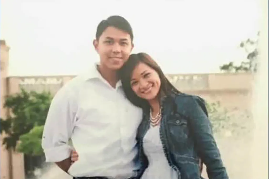 A photo of Maya Millete with her husband, Larry Millete.