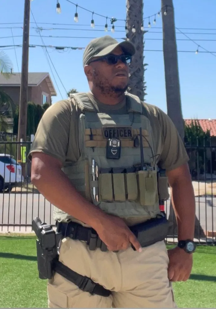 Amin Abdullah, the security guard on duty at the Islamic Center of San Diego.