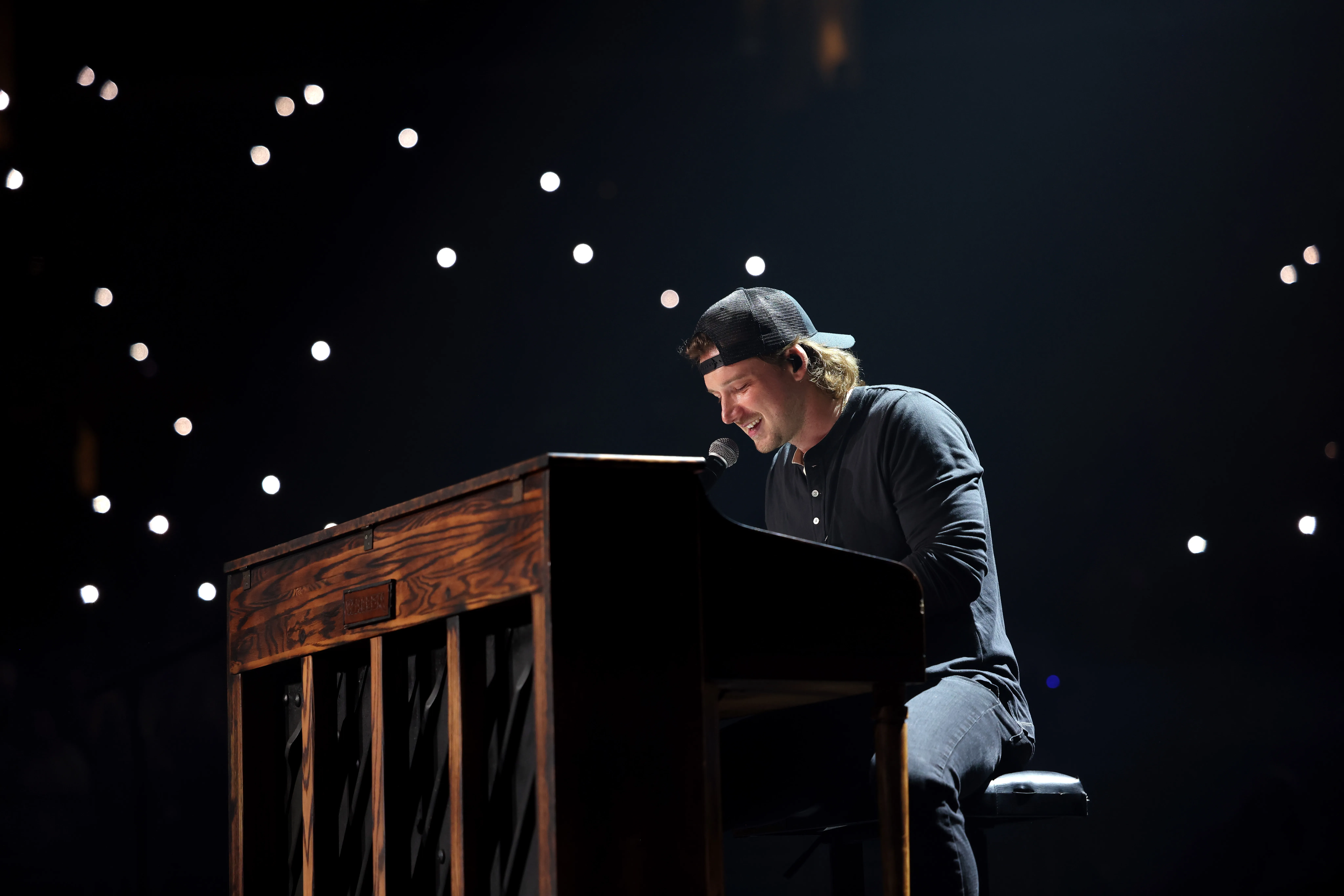 Morgan Wallen performing onstage during his Dangerous Tour in Los Angeles.