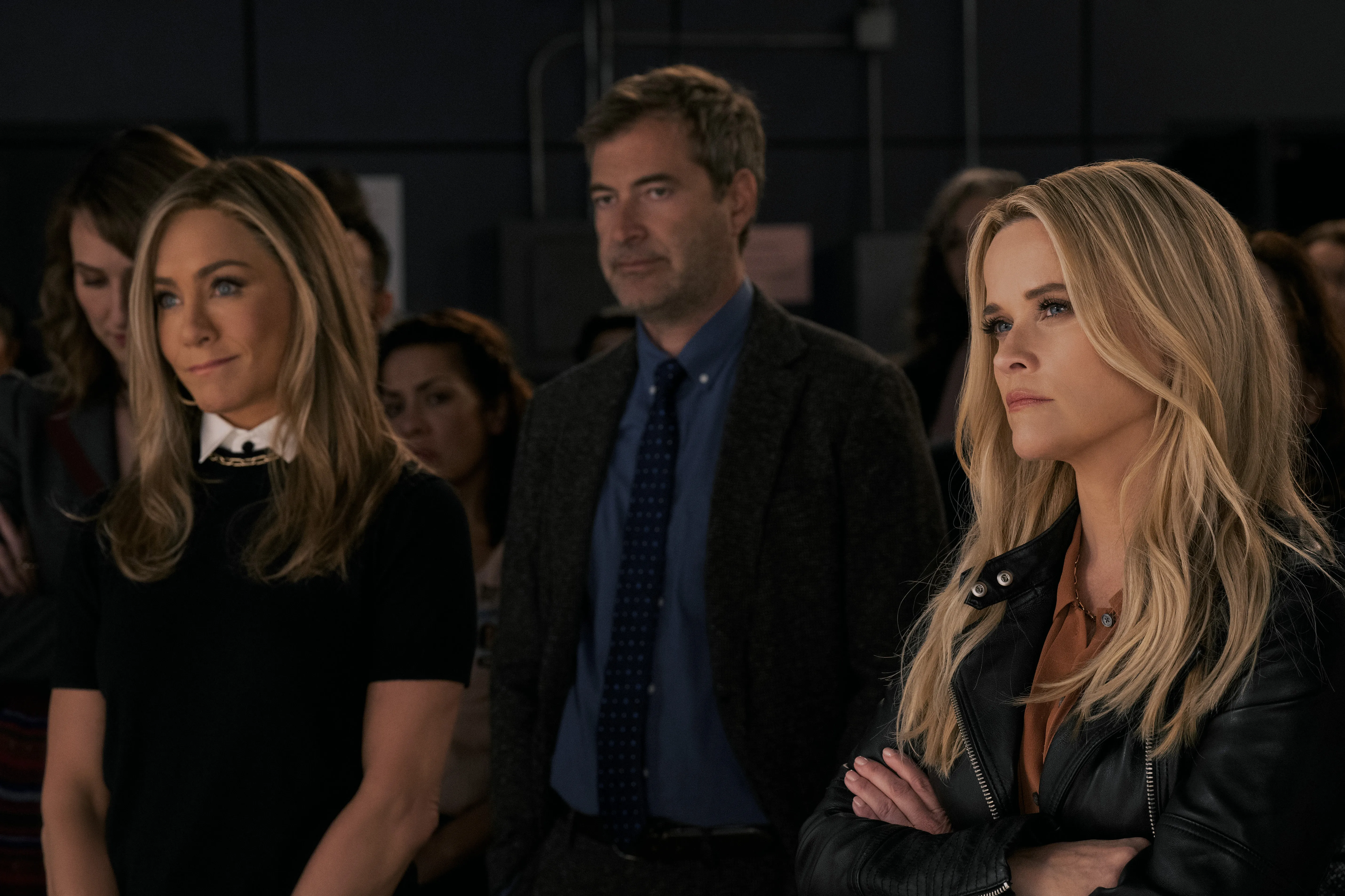 Jennifer Aniston and Reese Witherspoon as their characters in 