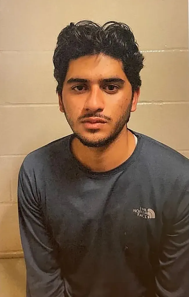 Mugshot of Muhammad Shahzeb Khan.