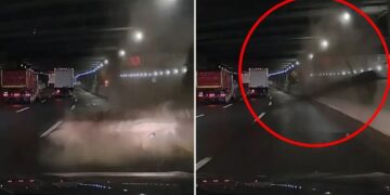 Massive piece of debris falls in NYC tunnel, leaving driver inches away from death