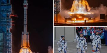 China launches Shenzhou 23 spacecraft with 1 of 3 astronauts set for yearlong stay