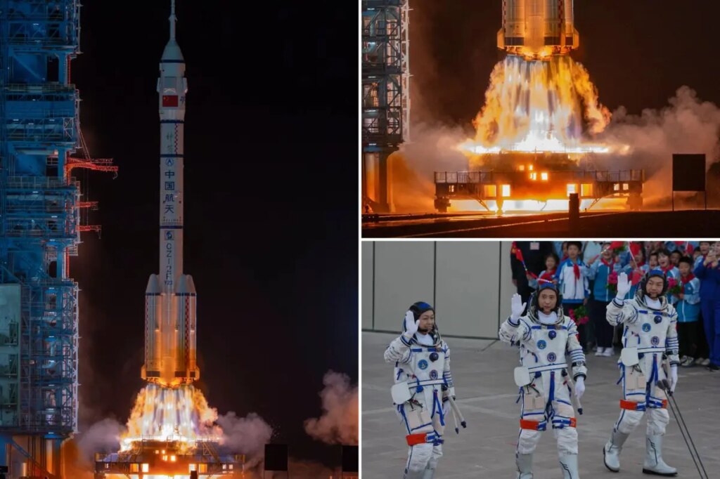 China launches Shenzhou 23 spacecraft with 1 of 3 astronauts set for yearlong stay