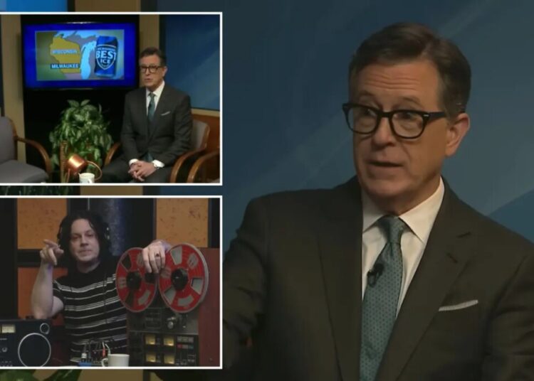 Stephen Colbert hosts Michigan public access broadcast with rocker Jack White — night after final ‘Late Show’ episode