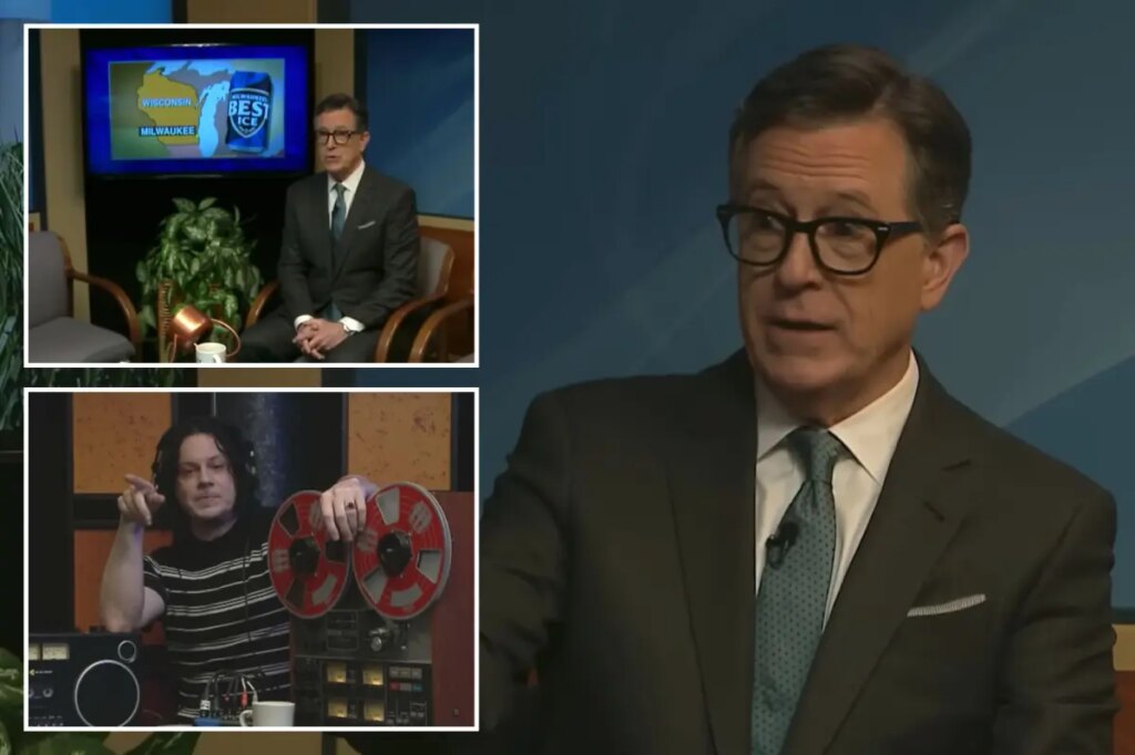 Stephen Colbert hosts Michigan public access broadcast with rocker Jack White — night after final ‘Late Show’ episode