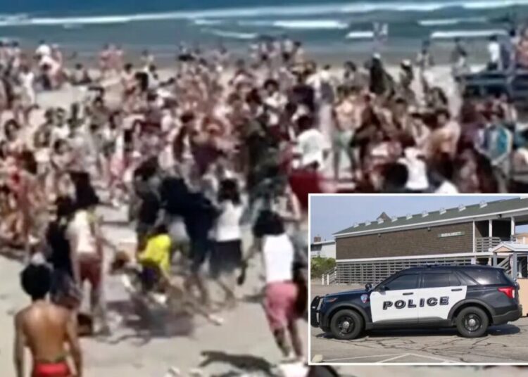 Three stabbed as hundreds take over Rhode Island beaches