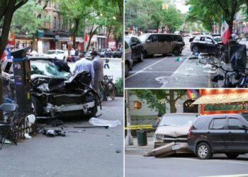 Out-of-control NYC driver plows into group of men on sidewalk, killing 2