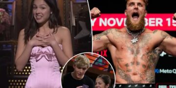 Olivia Rodrigo mocks former Disney co-star Jake Paul’s boxing career in ‘SNL’ monologue