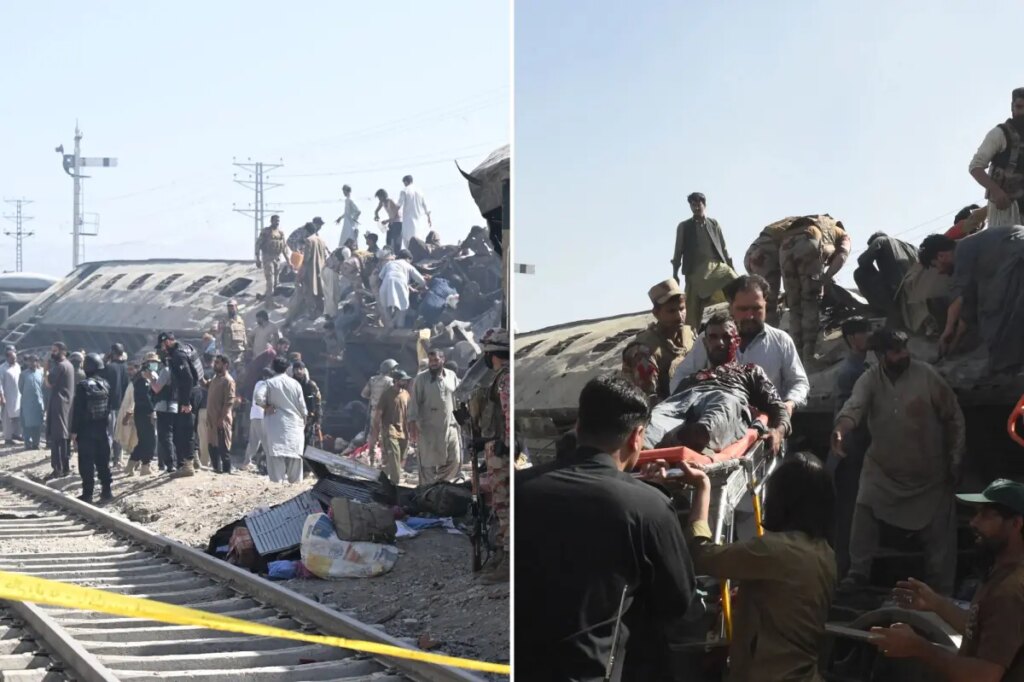 Deadly suicide blast rips through Pakistan train route, killing at least 23