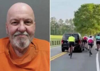 Wild video captures elderly driver Jerry Ross, 72, crashing into group of cyclists on Georgia road