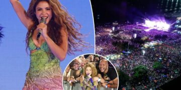 Shakira thrills a crowd of 2 million with free concert on Brazil’s Copacabana beach