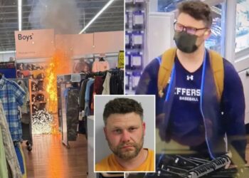 Masked NJ suspect charged with using fuel, fireworks in Walmart kids section as cover for massive jewelry heist