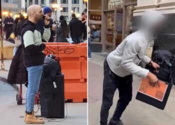 Chicago street performer Andrew David robbed in broad daylight while singing by teen in viral video