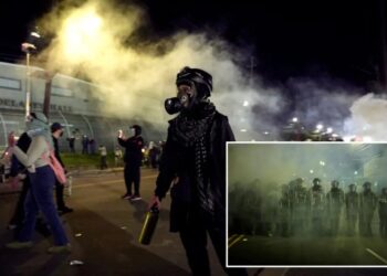 Mayhem breaks out between anti-ICE protesters, police at Newark’s Delaney Hall — as protests continue for yet another night