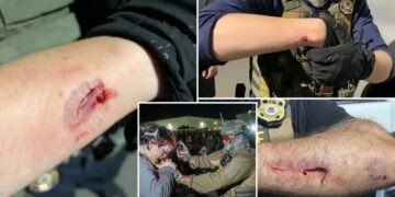 Anti-ICE agitator charged with allegedly biting officers during Delaney Hall protest