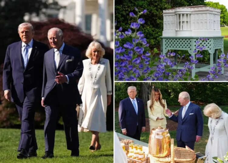 Melania Trump’s White House beehive and honey strike sweet note during King Charles III’s historic stateside visit