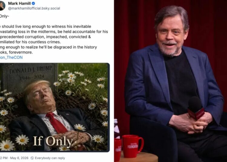White House lashes out at ‘Star Wars’ actor Mark Hamill for post of Trump in grave: ‘One sick individual’