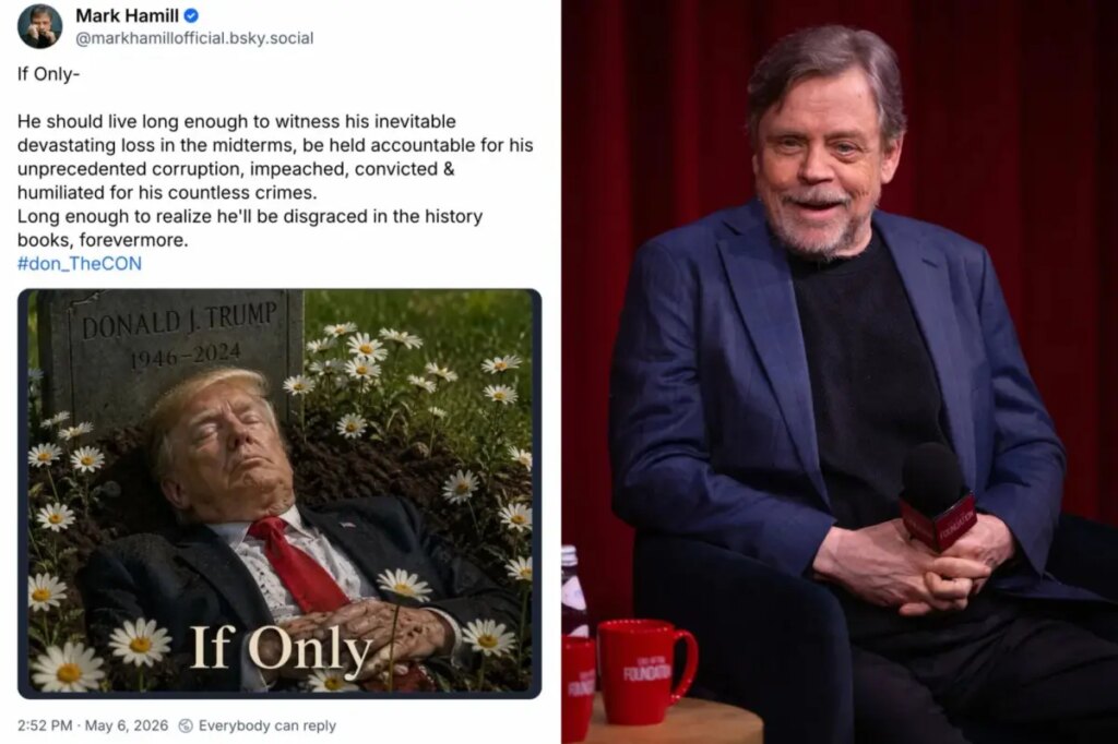 White House lashes out at ‘Star Wars’ actor Mark Hamill for post of Trump in grave: ‘One sick individual’