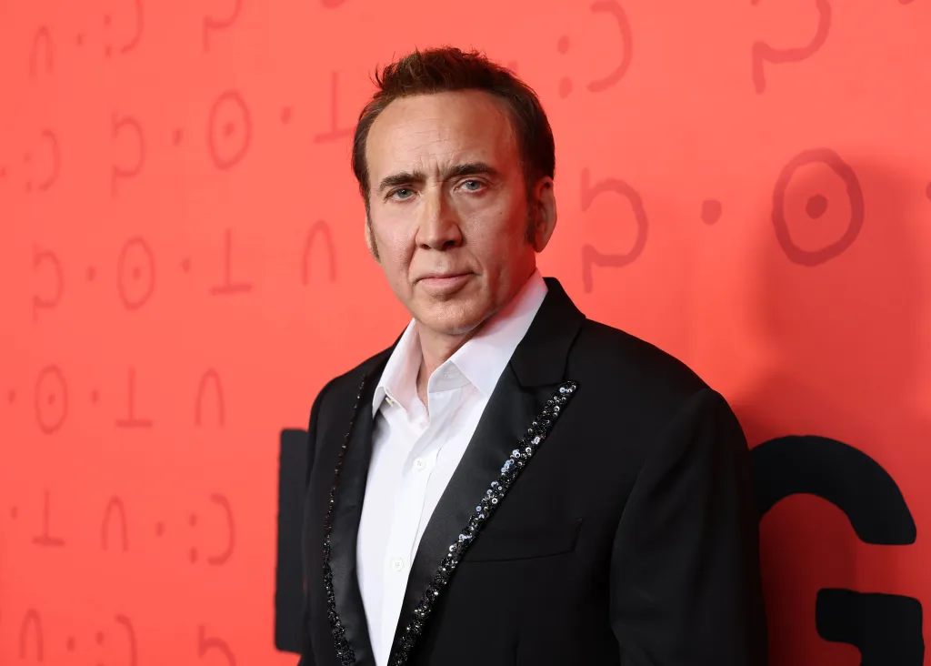 Nicolas Cage attending the premiere of Neon's 