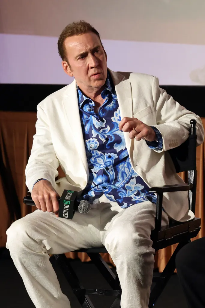 Nicolas Cage speaking at 