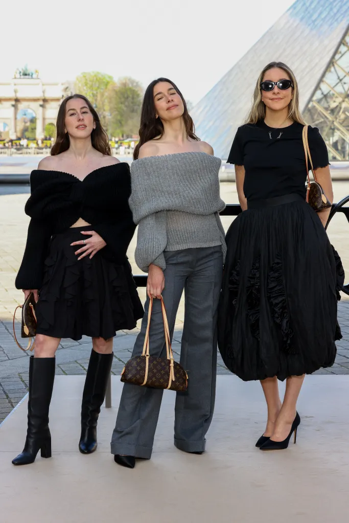 Alana Haim, Danielle Haim and Este Haim attend the Louis Vuitton Womenswear Fall/Winter 2026-2027 show.