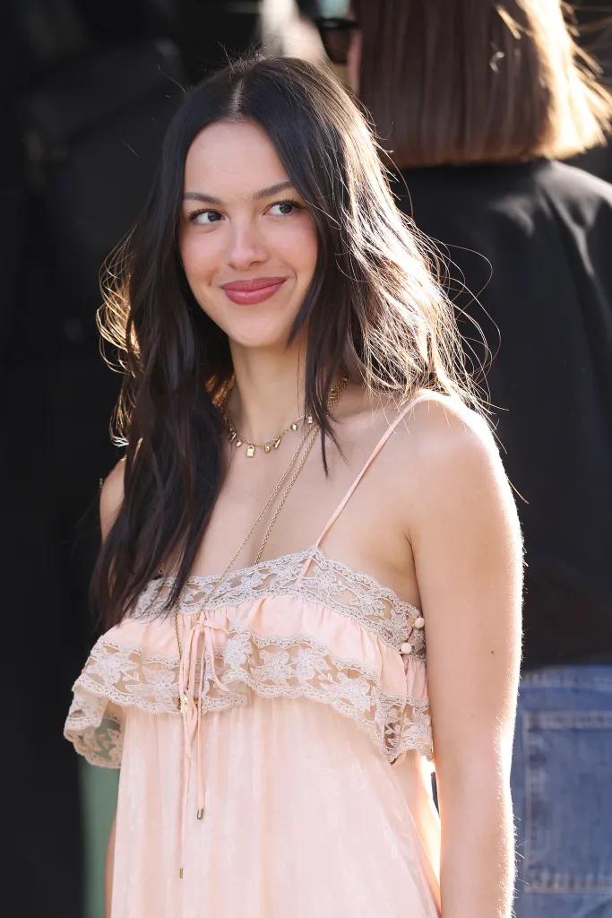 Olivia Rodrigo attending Chloe during Paris Fashion Week.