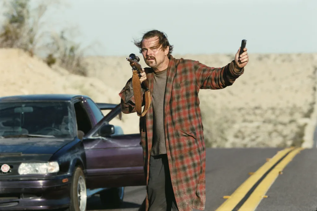 Leonardo DiCaprio in character from 